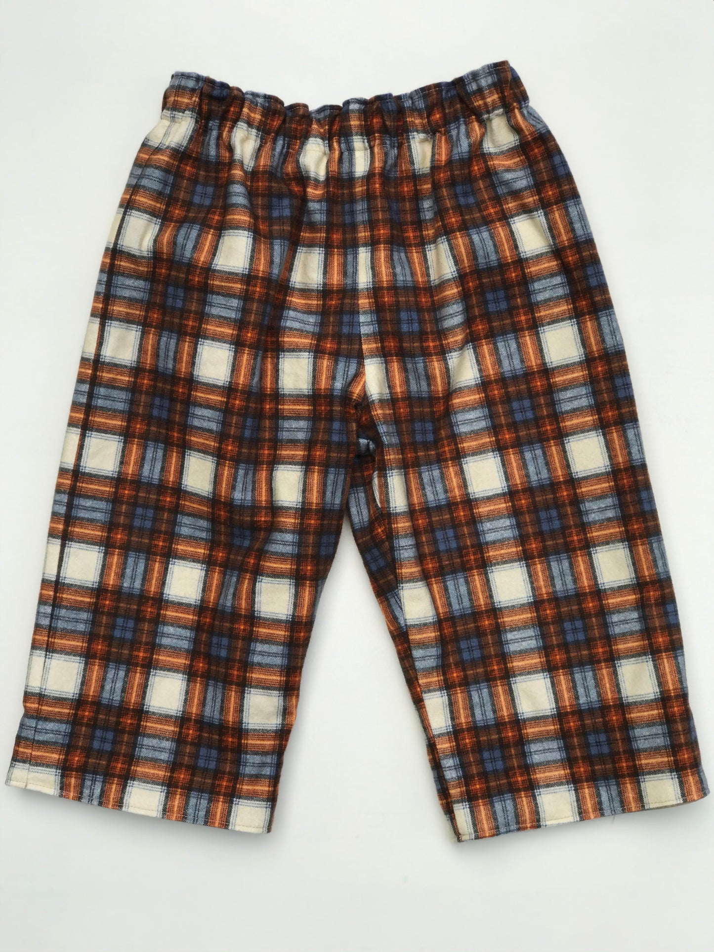 reversible flannel pants in Charley Harper wood duck - little girl Pearl