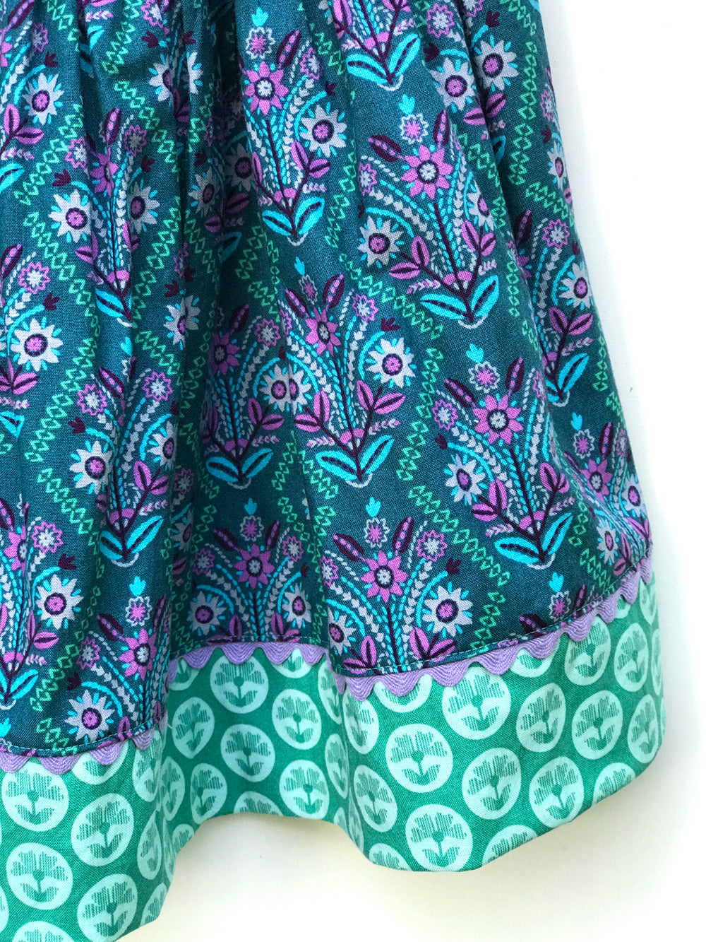 favorite twirl skirt in jade stitchery - little girl Pearl